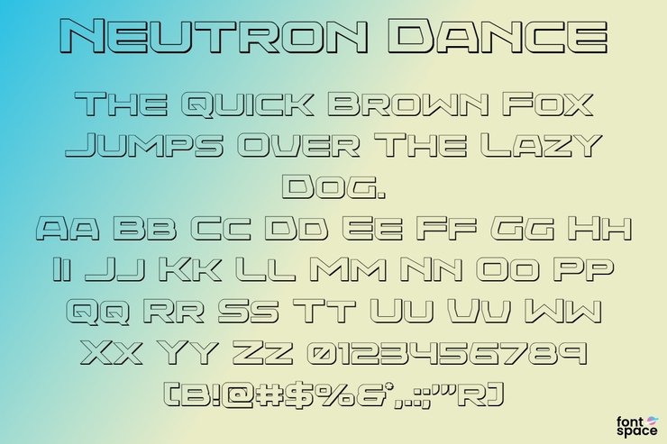 Neutron Dance字体 3