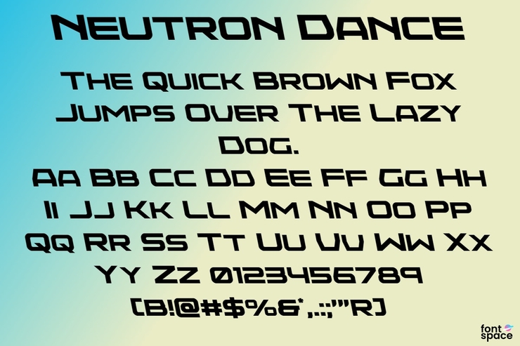 Neutron Dance字体 5