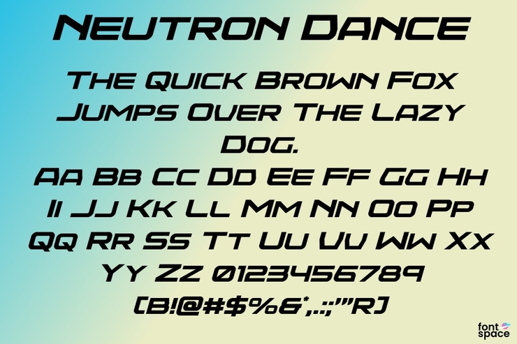 Neutron Dance字体 6