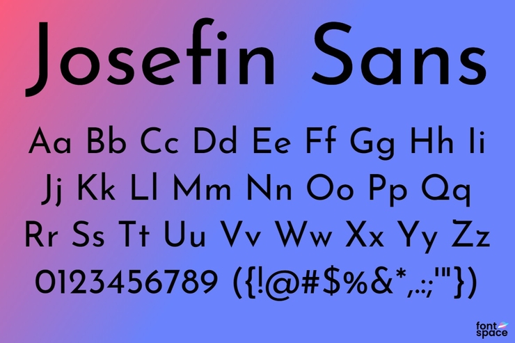 Josefin Sans字体 1