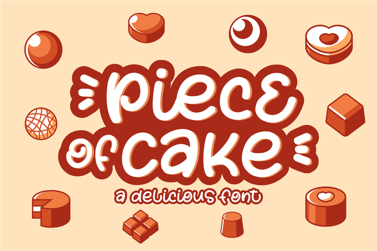 Piece of Cake字体 3