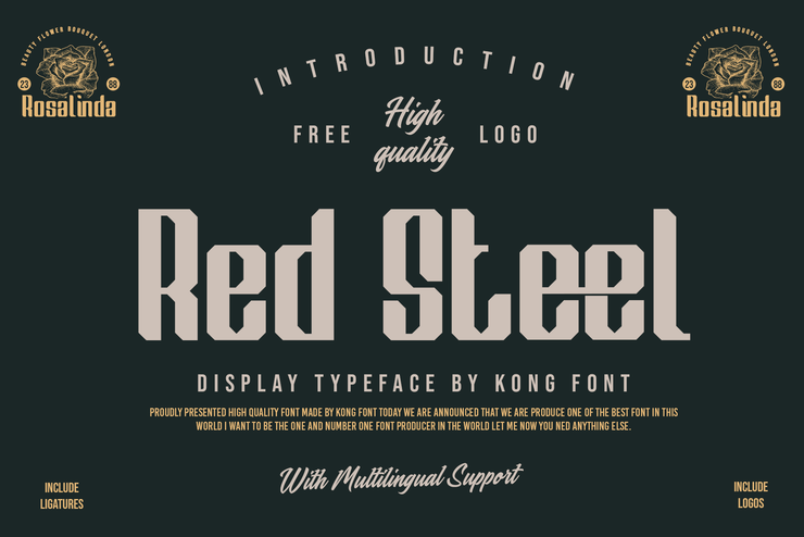 Red Steel字体 1