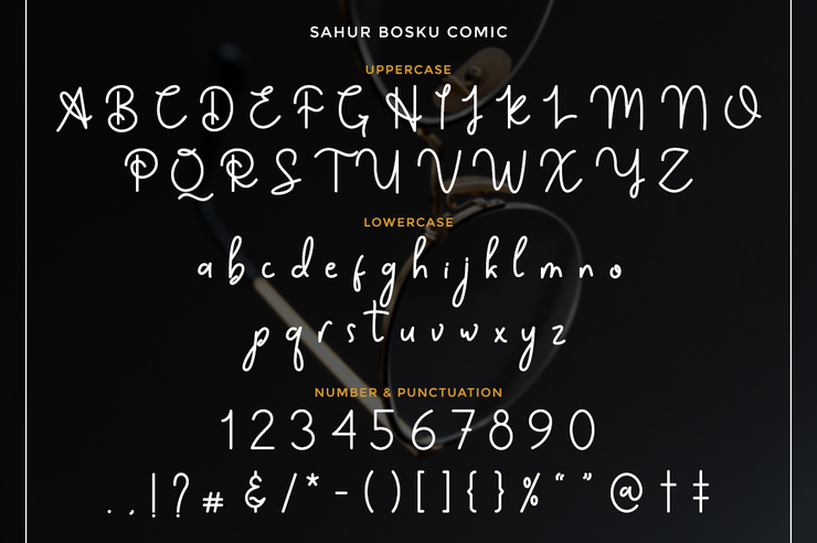 Sahur Bosku字体 2