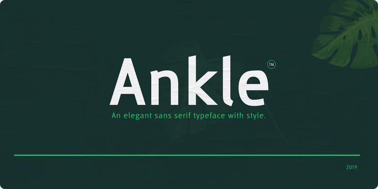 Ankle字体 3
