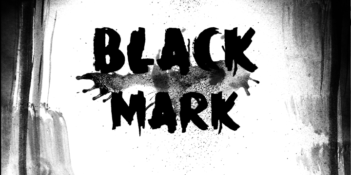 DK Black Mark字体 1