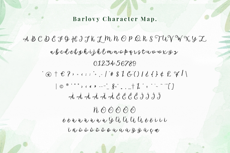 Barlovy Script字体 2