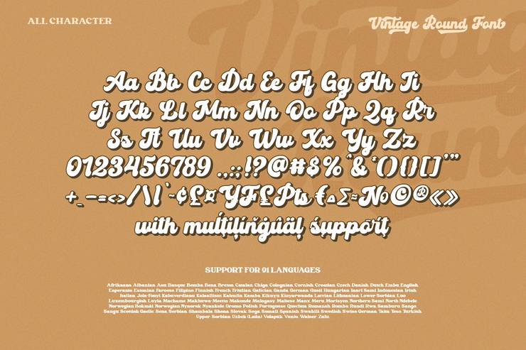 Vintage Round字体 3