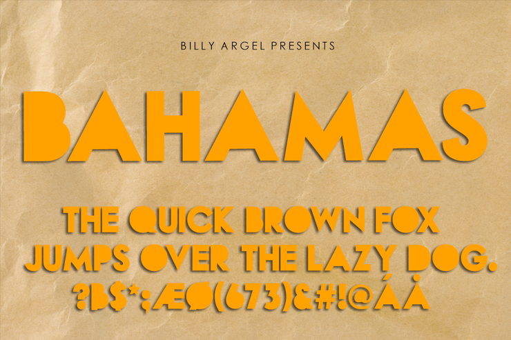 BAHAMAS TWO字体 10