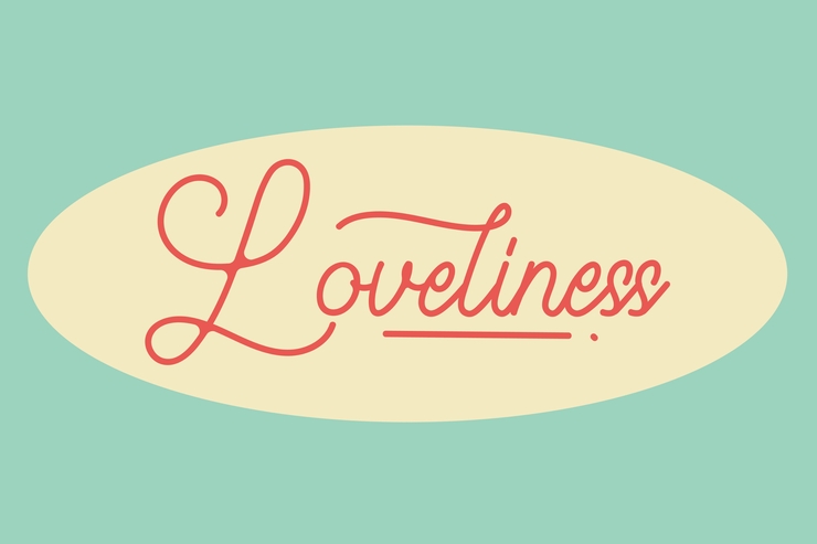 Loveliness字体 1