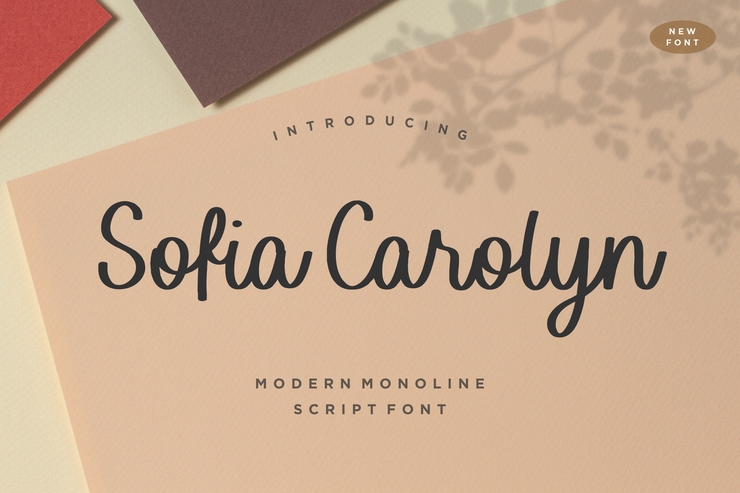 Sofia Carolyn字体 1