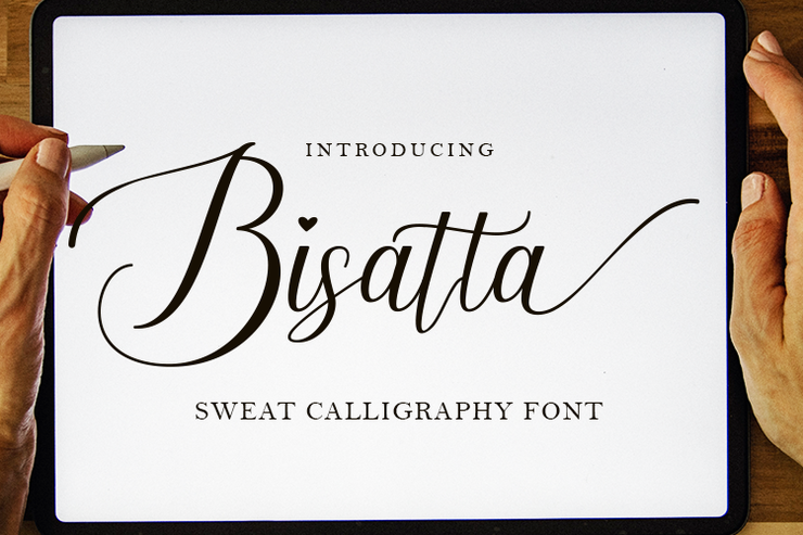 Bisatta| Calligraphy字体 3