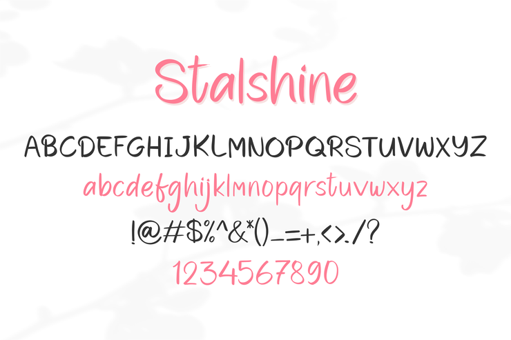 Stalshine字体 6