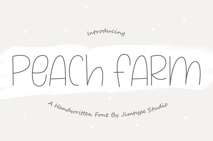 Peach Farm _ PERSONALUSEONLY字体 1