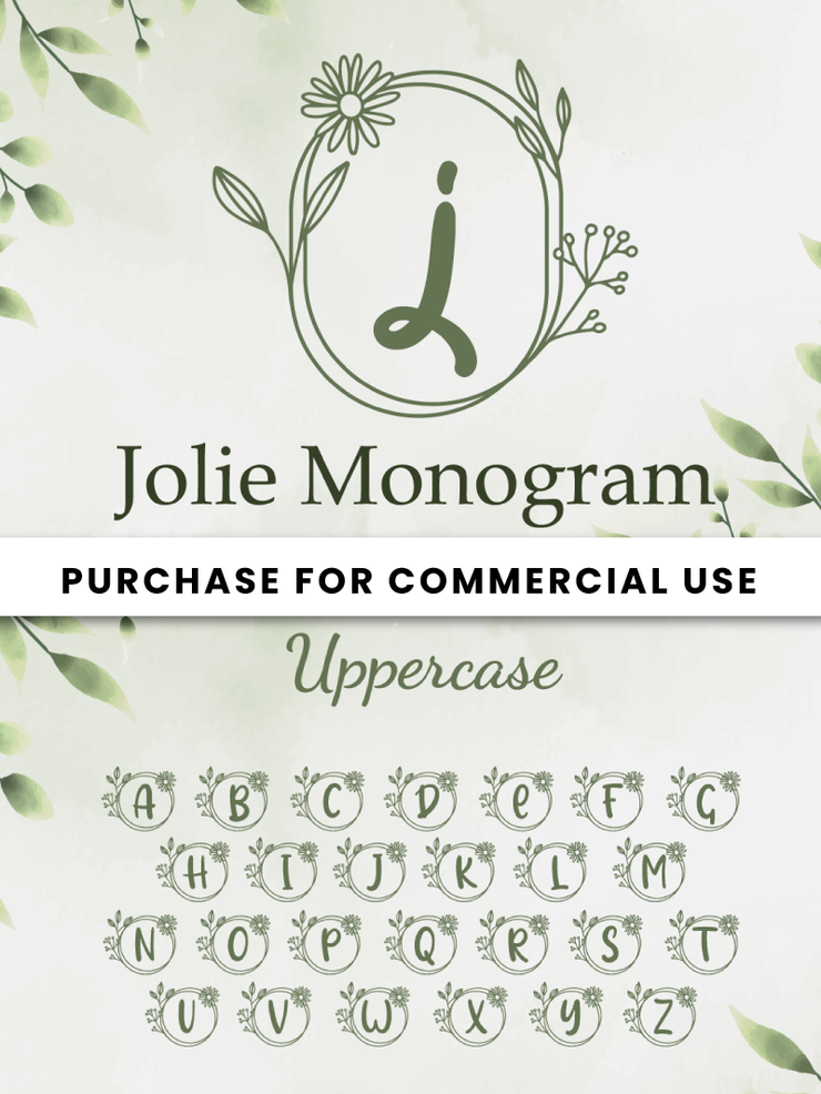 Jolie Monogram字体 5