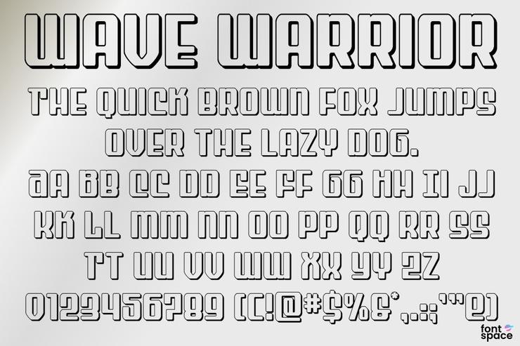 Wave Warrior字体 1