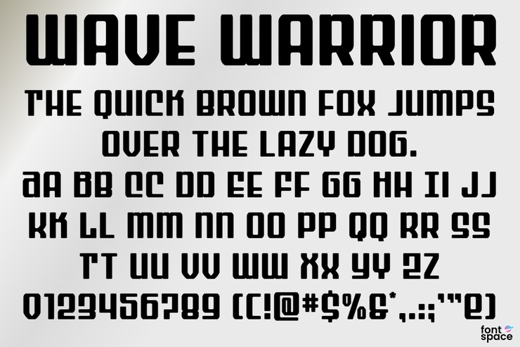 Wave Warrior字体 3