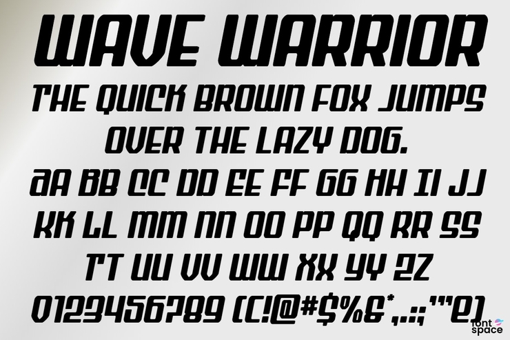 Wave Warrior字体 4