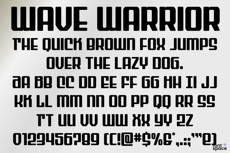 Wave Warrior字体 5