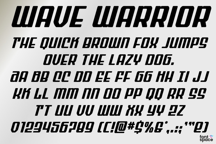 Wave Warrior字体 7