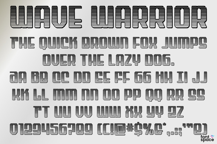 Wave Warrior字体 9