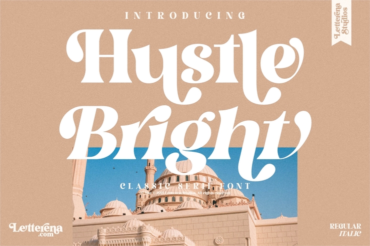 Hustle Bright字体 5