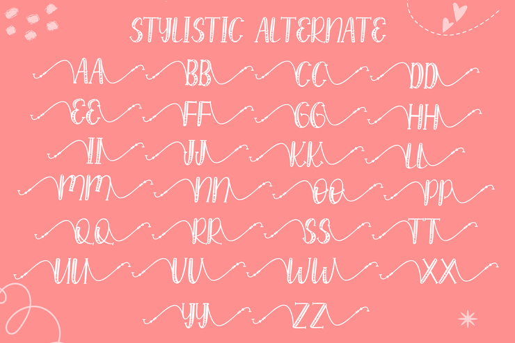 Lovaline Story字体 2