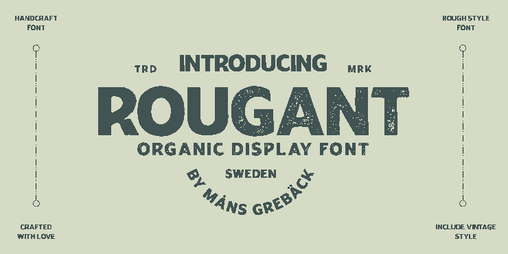 Rougant Rough字体 3