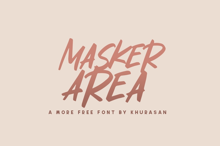 Masker Area字体 1