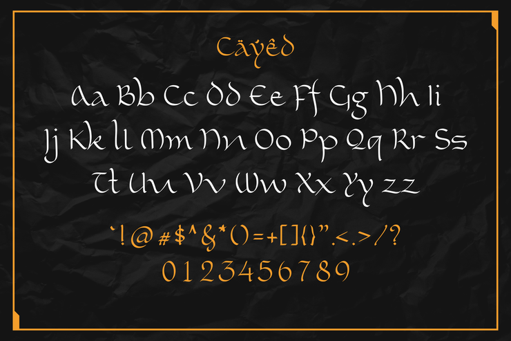 Cayed字体 4
