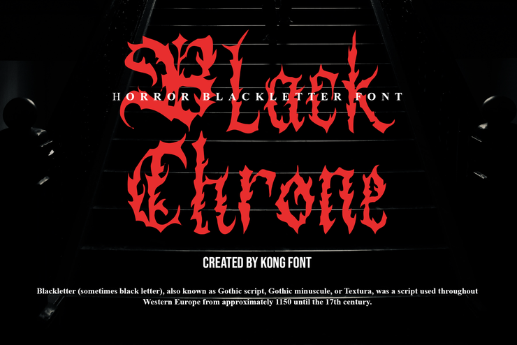 Black Chrone字体 1