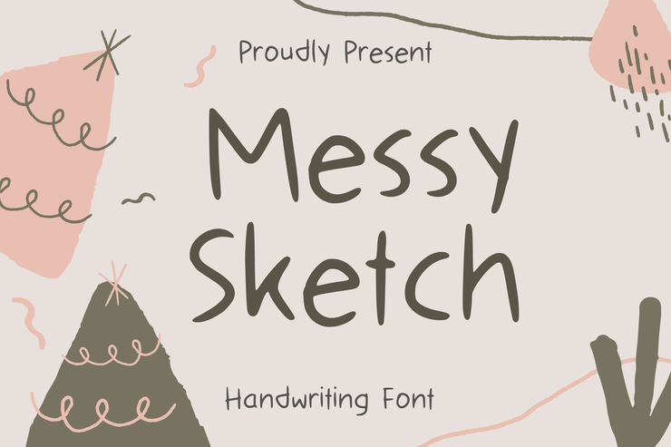 Messy Sketch字体 3