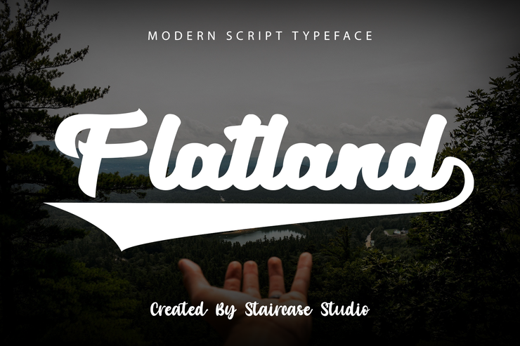 Flatland字体 1