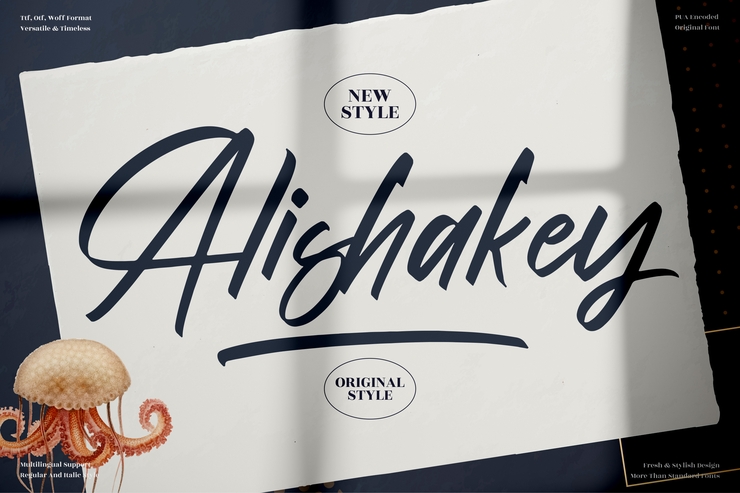 Alishakey字体 3