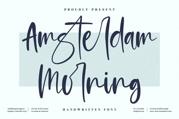 Amsterdam Morning字体 1