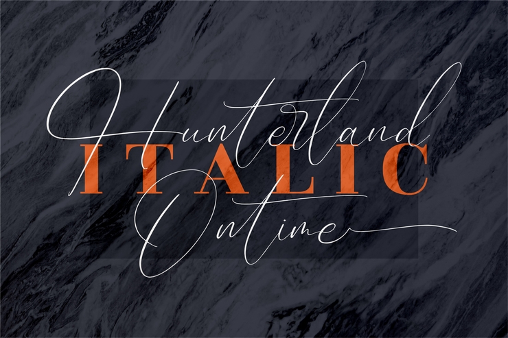 Hunterland Ontime字体 6