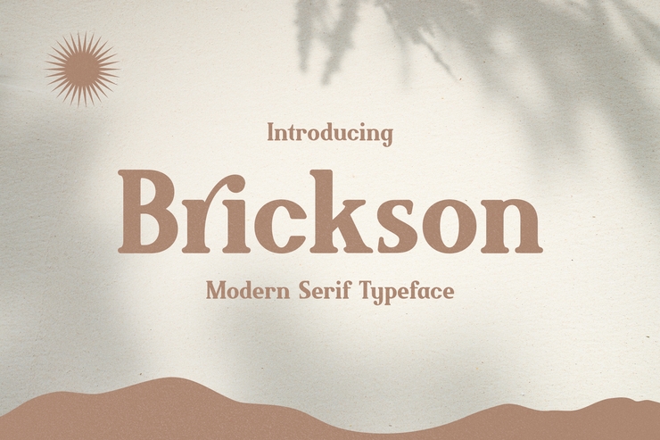 Brickson字体 9