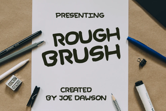Rough Brush字体 3
