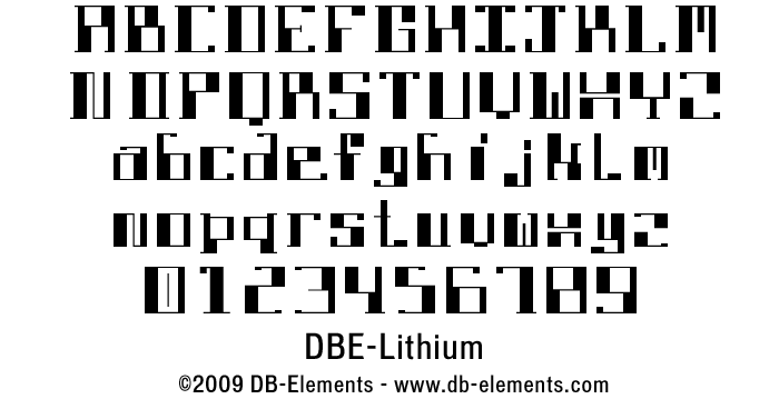 DBE-Lithium字体 1