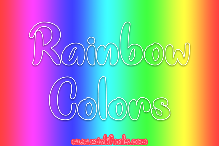 Rainbow Colors字体 1