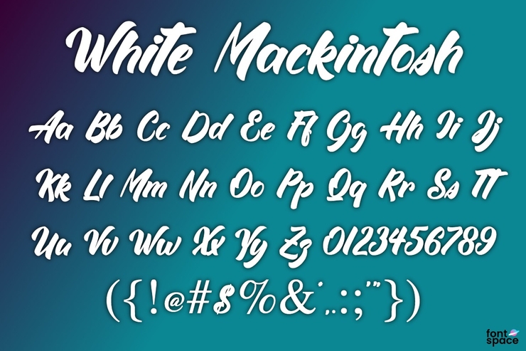 White Mackintosh字体 1
