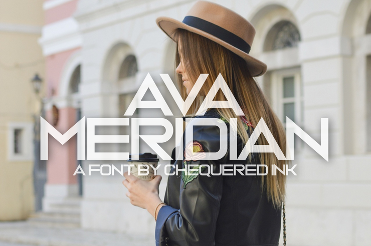 Ava Meridian字体 2