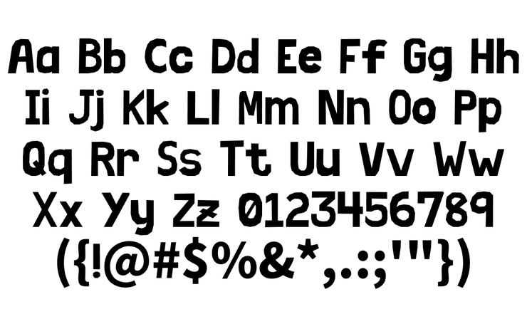 Chirumiru Papercut字体 2
