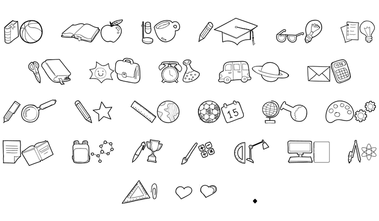 Kid Knowledge Clipart字体 1