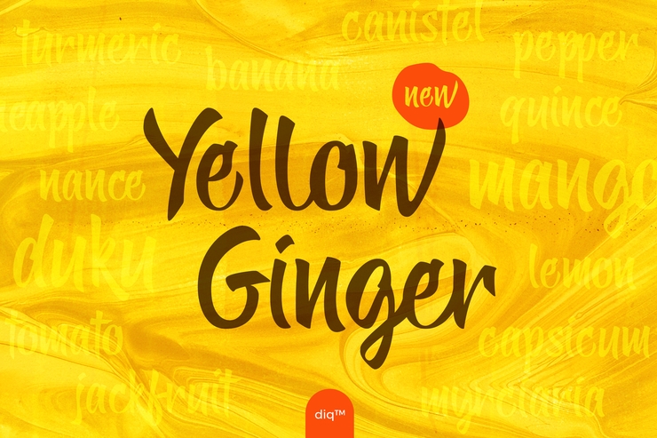Yellow Ginger字体 8