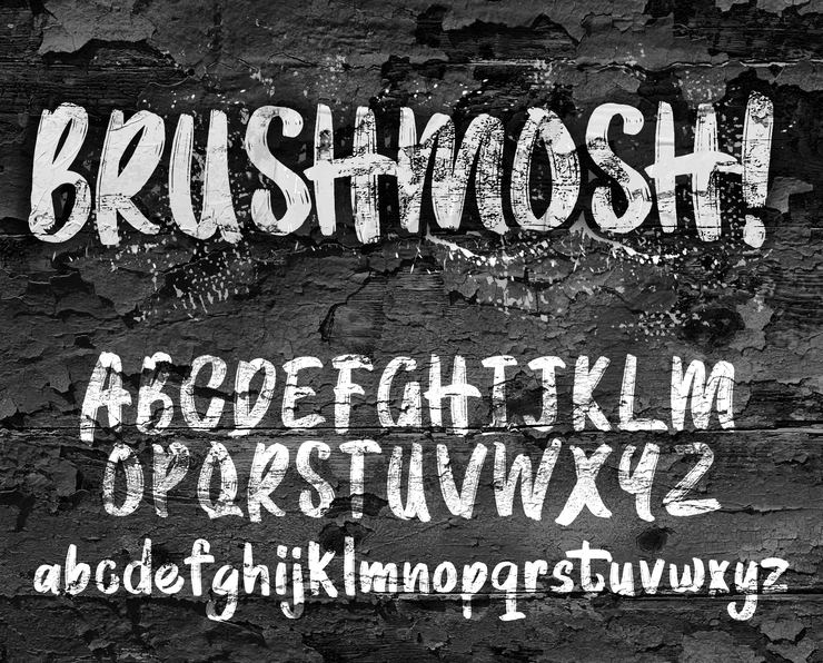 BRUSHMOSH!字体 1