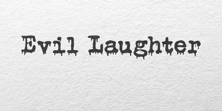 Evil Laughter字体 1
