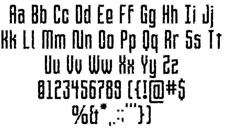 Spook Mansion字体 2