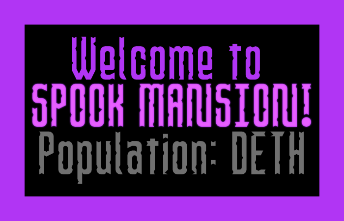 Spook Mansion字体 3