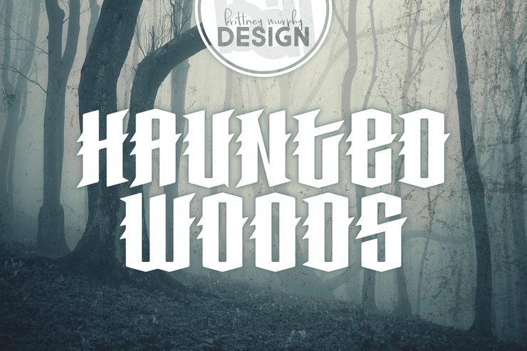 Haunted Woods字体 3