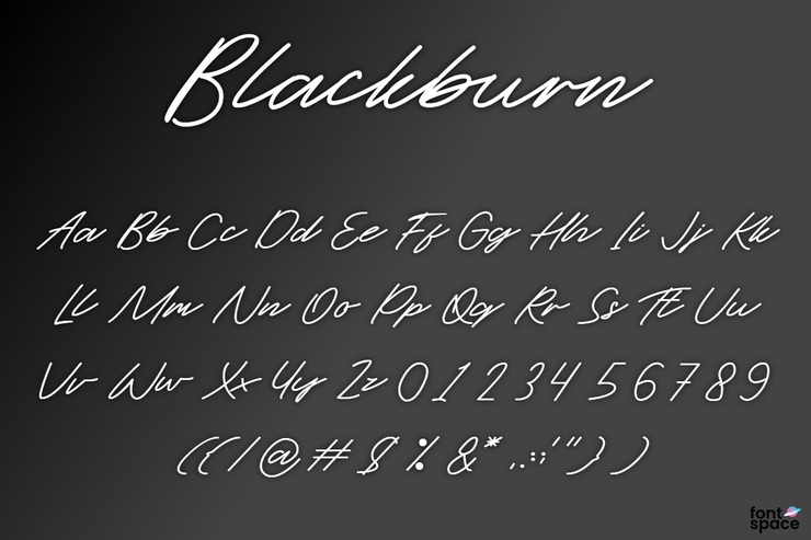 Blackburn字体 1
